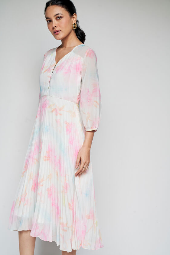 Candyfloss Pleated Dress, Pink, image 4
